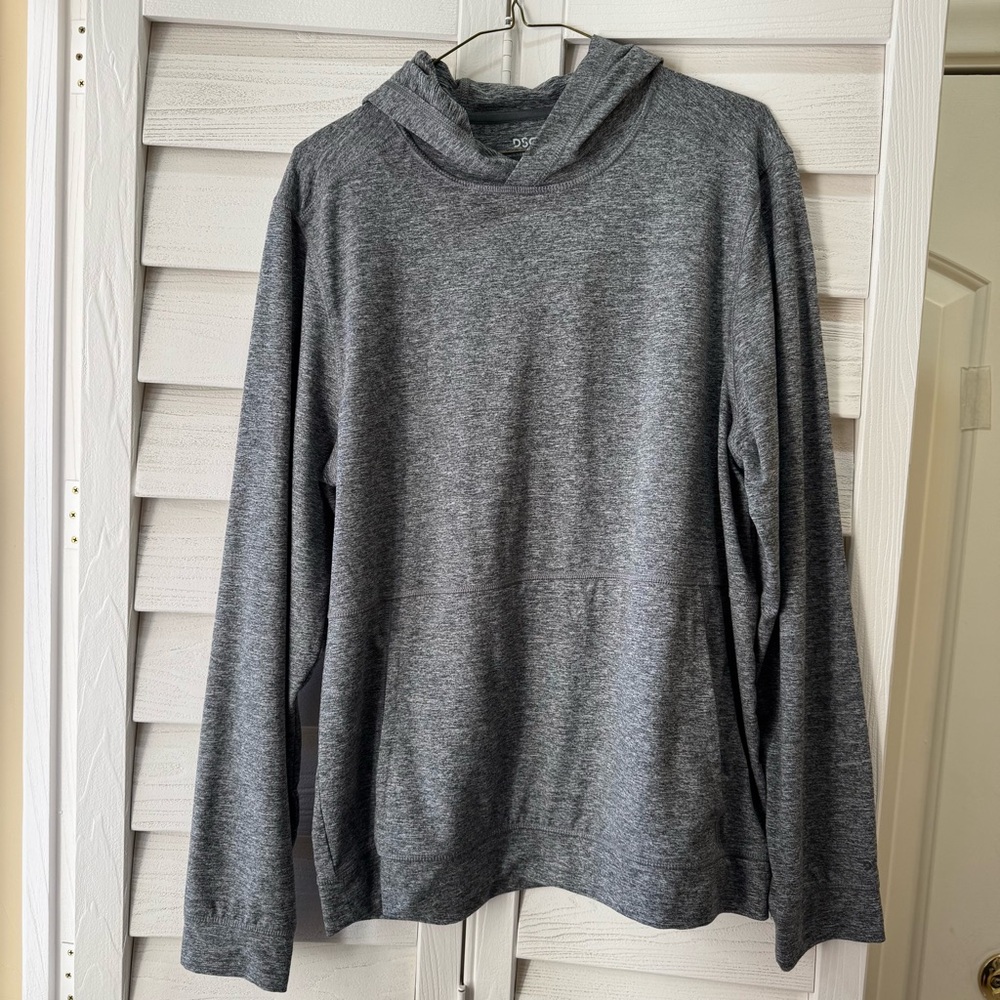 DSG Charcoal Gray Mens Pullover Hoodie Shirt Size M